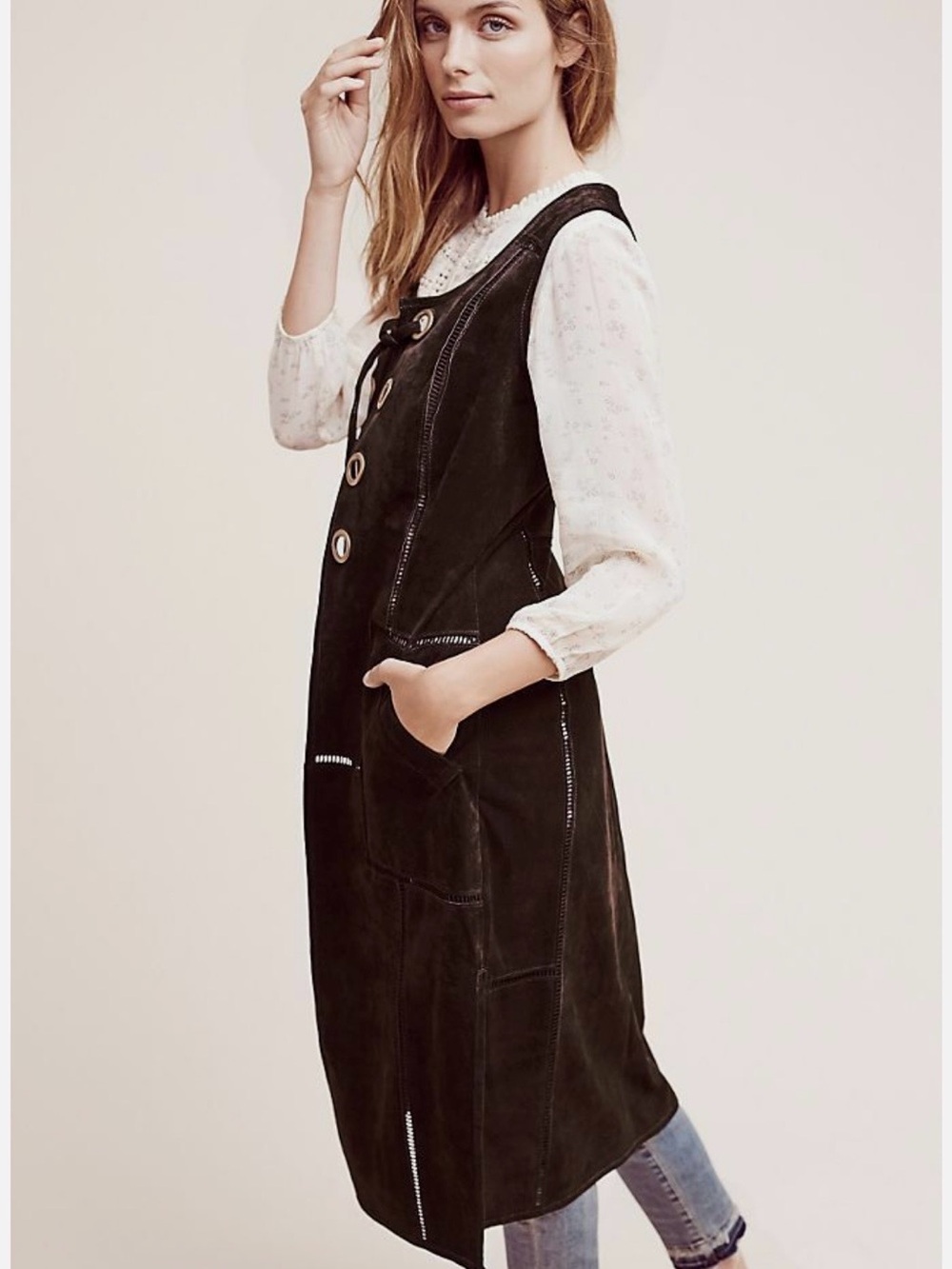 Anthropologie Hei Hei Suede Vest